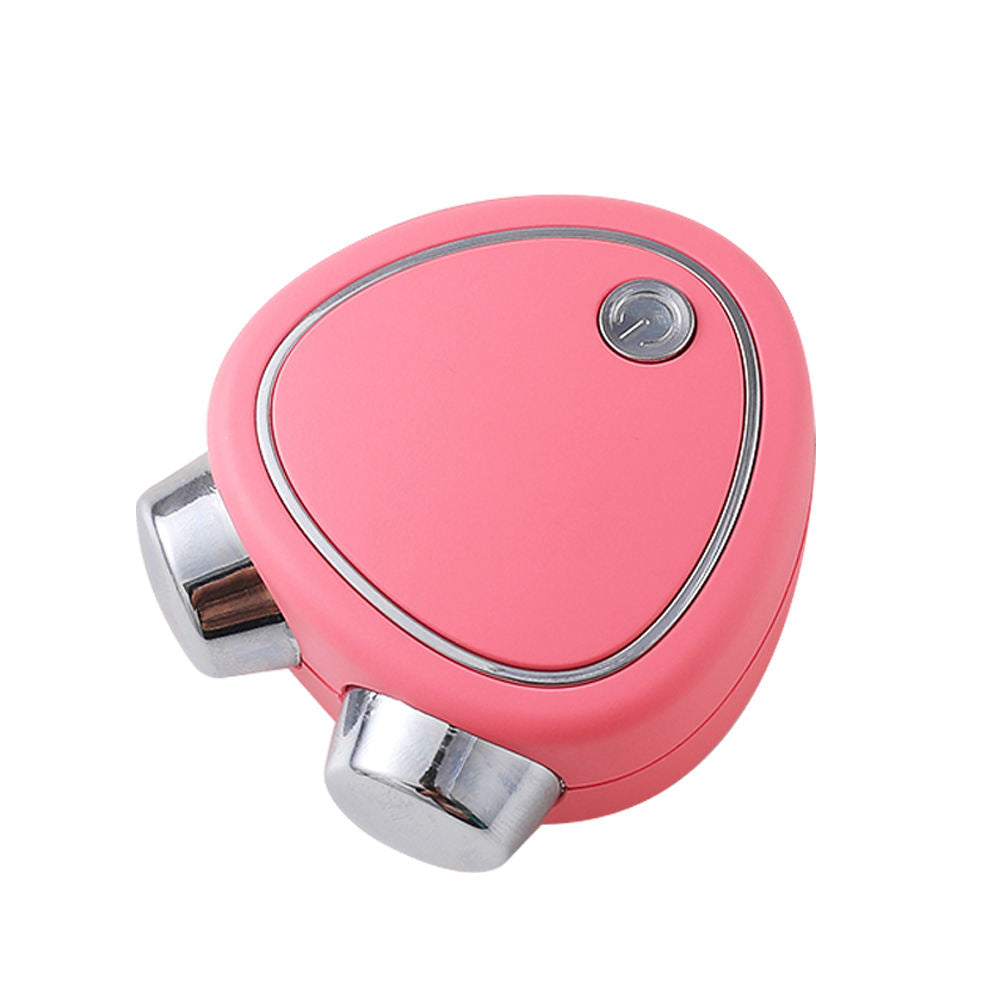 Mini masajeador facial microcorriente rosa